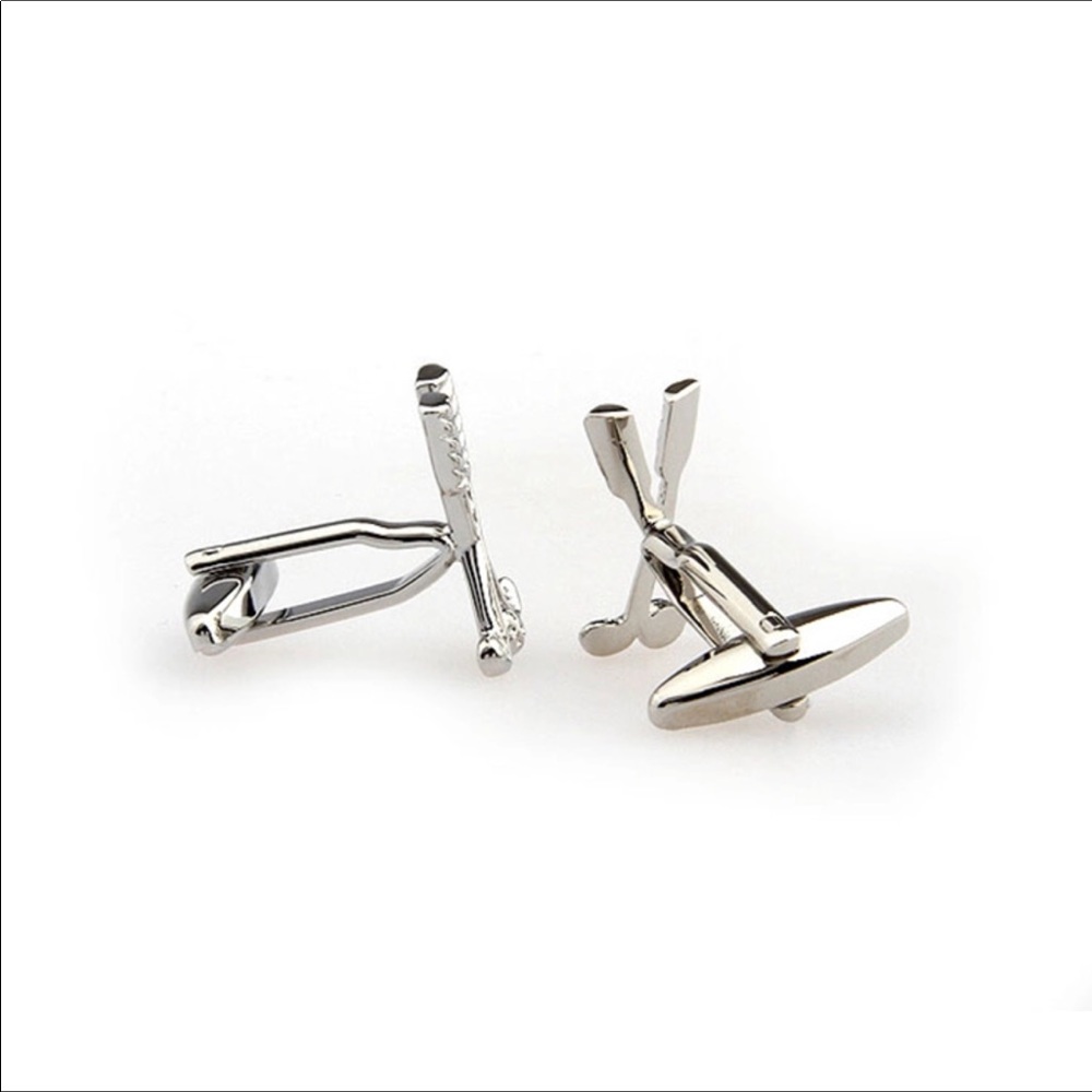 Golf Cufflinks Stainless Steel In Presentation Box - Picture 4 of 5